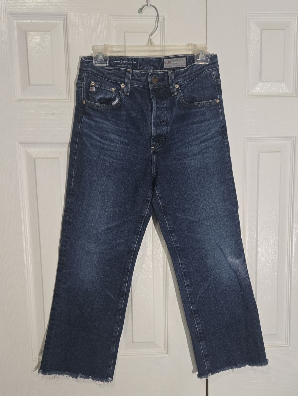 AG Kinsley High Rise Pop Crop Contour 360 Jeans 27W